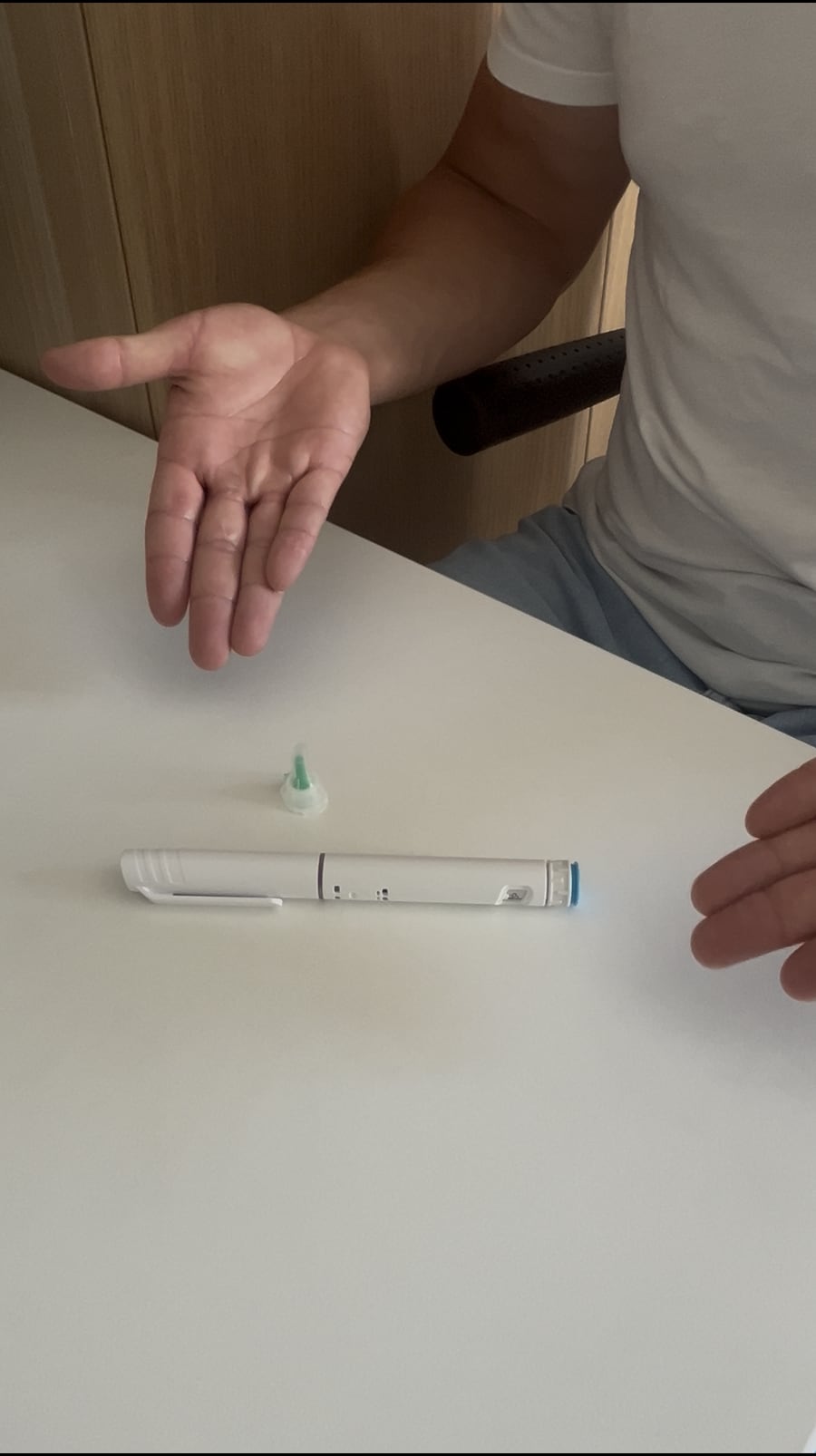 Schritt 1: Pen und Pen-Nadel bereitlegen